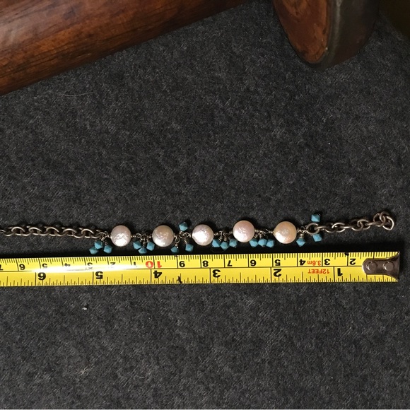 Pretty Bracelet Pearl and Turquois - Picture 7 of 7